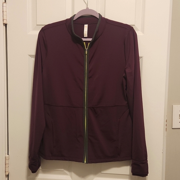 LUCY DARK PURPLE ZIP-UP JACKET SIZE L - Picture 1 of 6